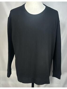 Orvis Long Sleeve Fleece Pullover Sweatshirt Black Mens XL